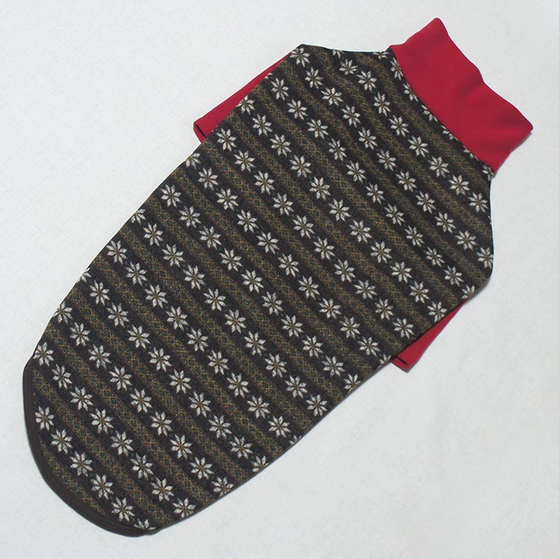 花柄ニットフリース袖付きウェア（サルーキ・ウィペットサイズ）【tm1251204】