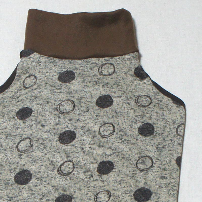 水玉柄ニットフリース袖なしウェア（サルーキ・ウィペットサイズ）【tm1251205】